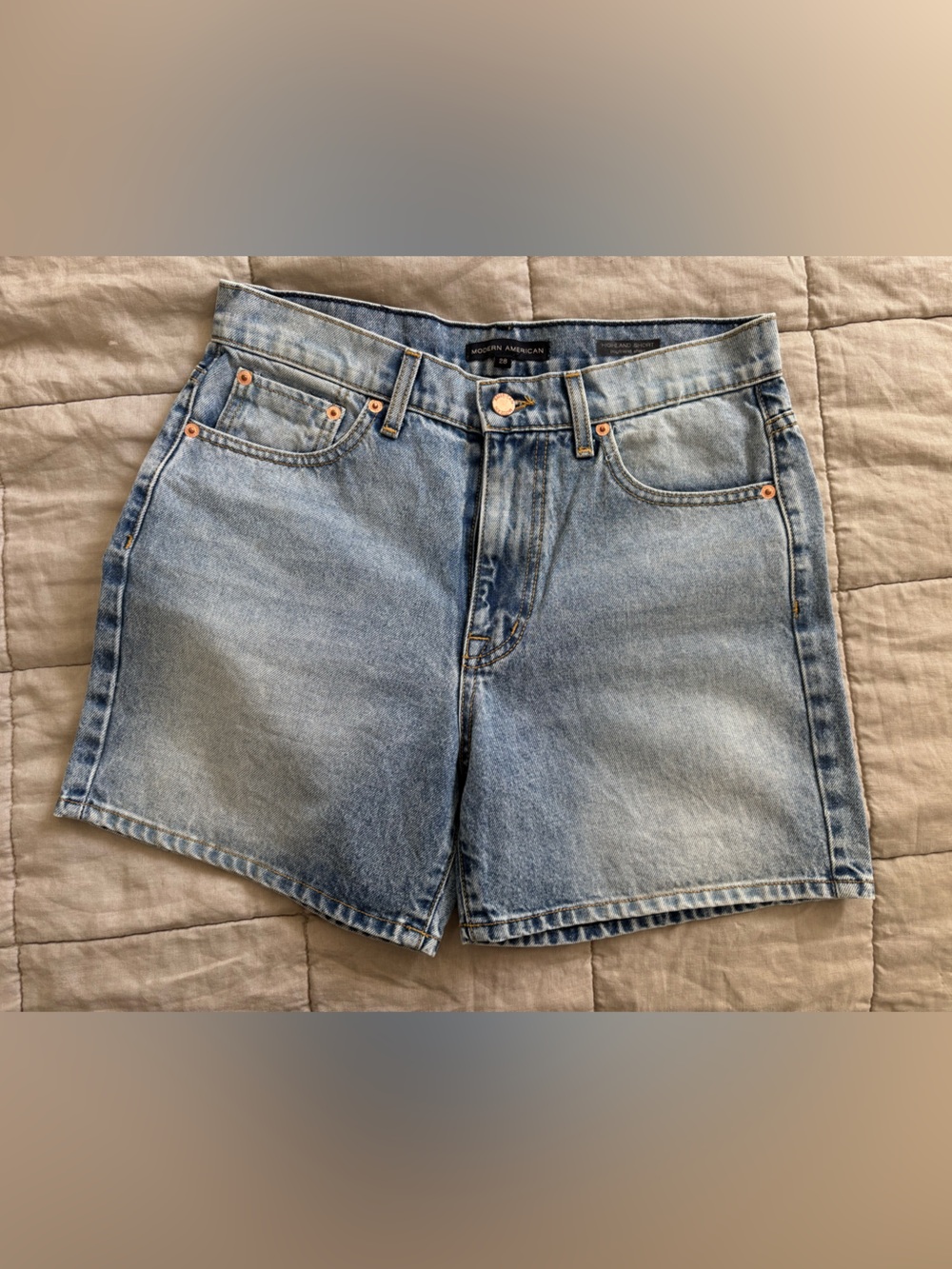 Classic Light Blue Denim Jean Shorts - Women